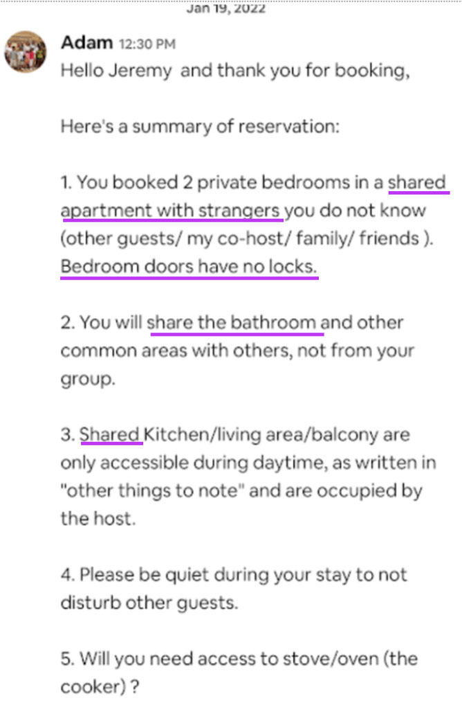 A surprise note from this Airbnb Superhost -- this is a shared space rental. 