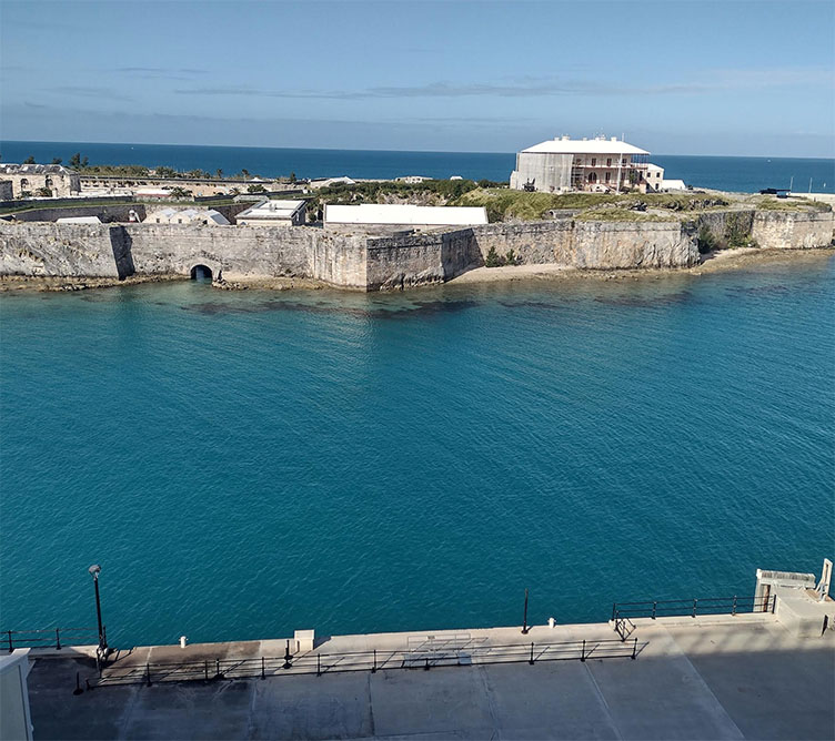 This photo of the port in Bermuda is the only thing these cruise ship passengers got to see of the island nation. Ncl forced them to stay in their cabin the entire cruise. 