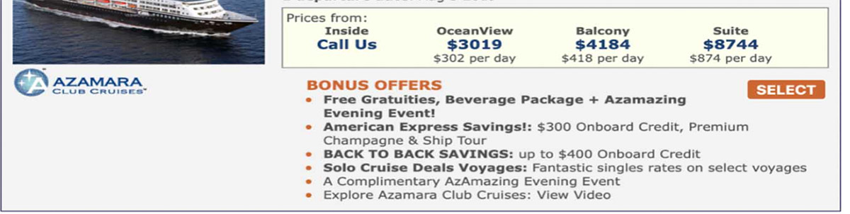 The actual cost of the cruise and cabin category was much closer to $20,000 absent of the fare error.