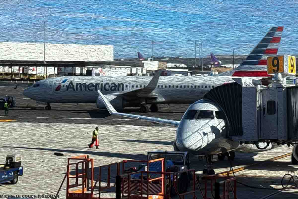 A consumer advocate explains what an SSSS stamp on your boarding pass means, American Airlines aircraft, travel tips, Michelle Couch-Friedman gives expert advice