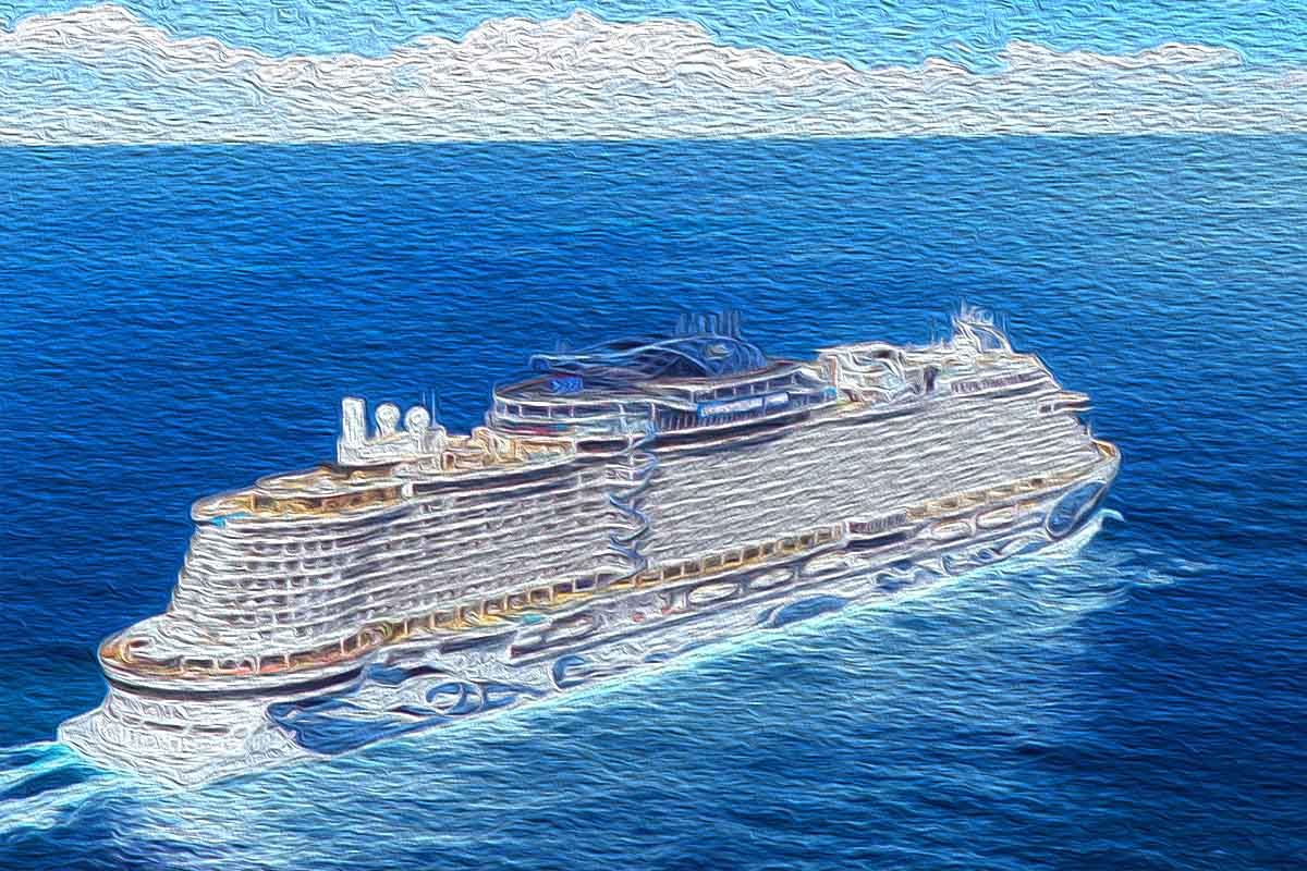 Norwegian Cruise Line's newest ship: Prima, a cruise ship on the ocean, Prima, NCL, cruising, sailing.