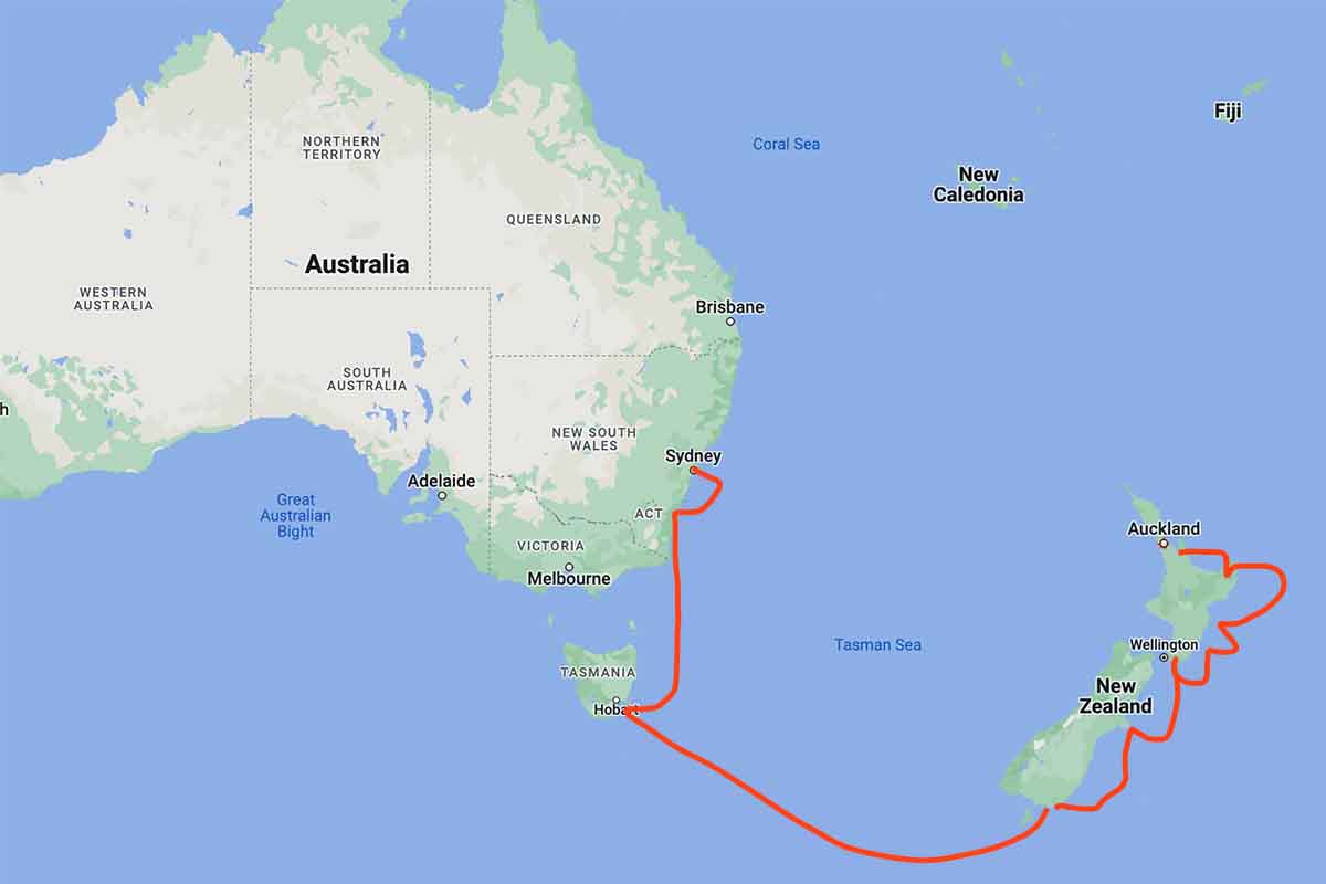 The itinerary of Norwegian Spirit through New Zealand and Australia. Cruisers need a COVID vaccine to board this ship. 