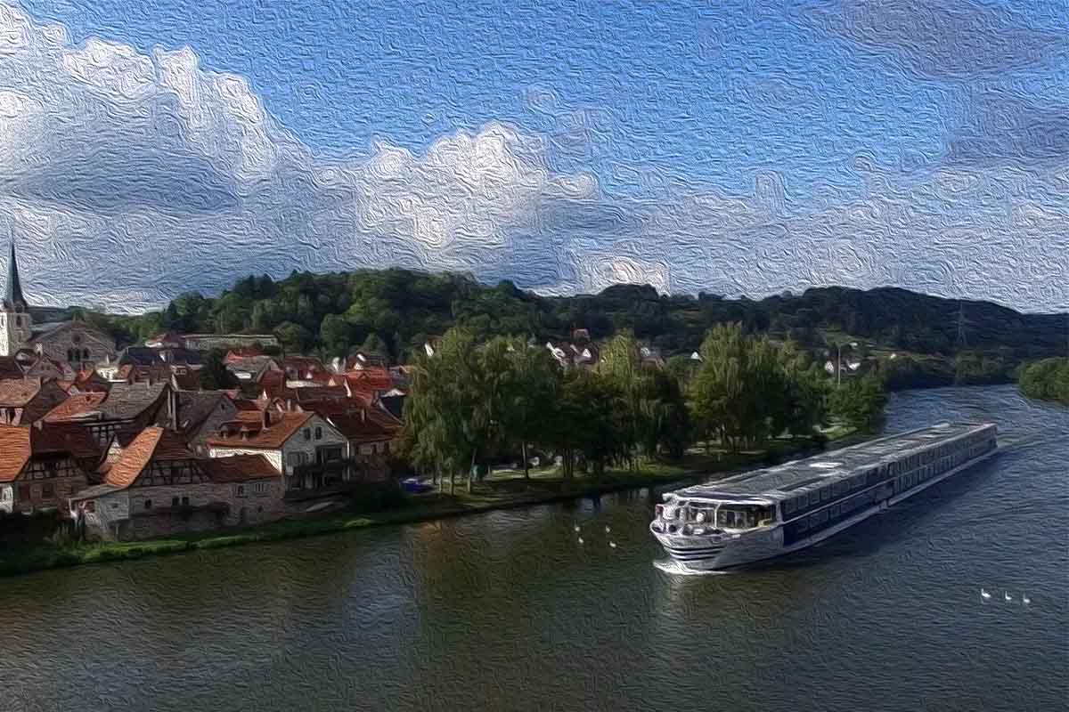 River cruise ship in Europe, Vantage Travel River Splendor ship.