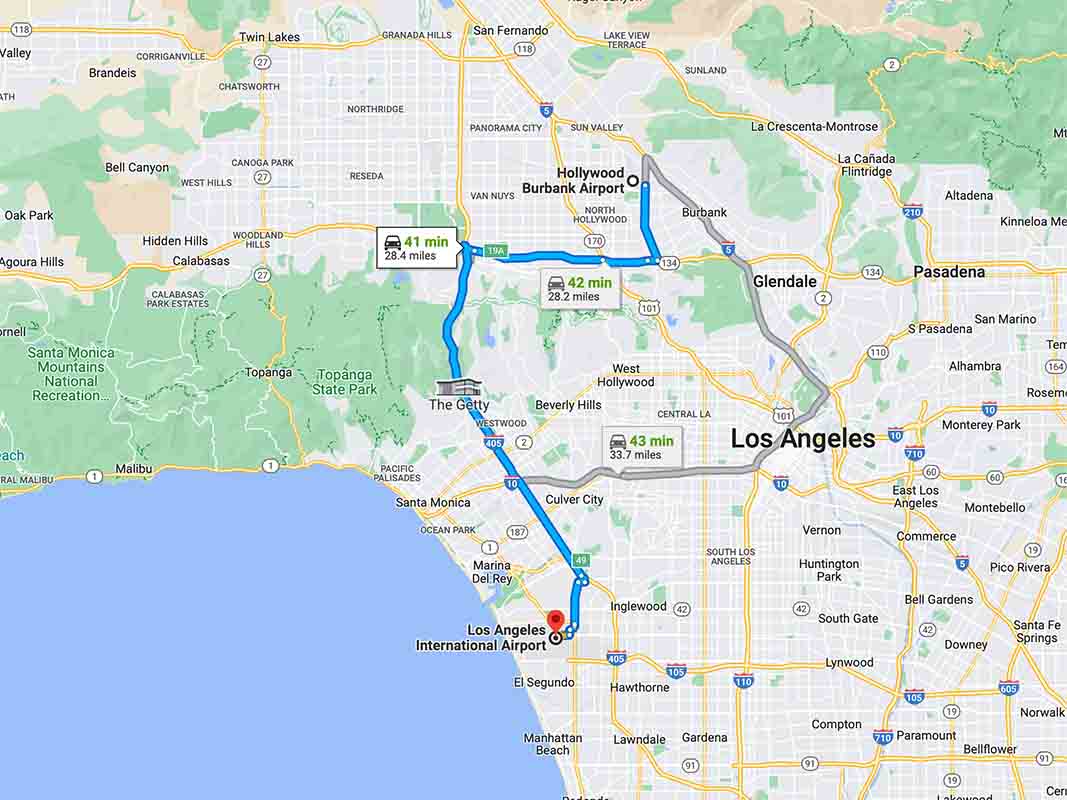 The distance between the two airports, Dollar customer, returned the rental car to the wrong airport by mistake.