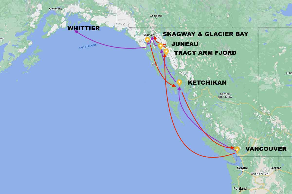 The itinerary of Volendam and Sapphire Princess do not intersect.