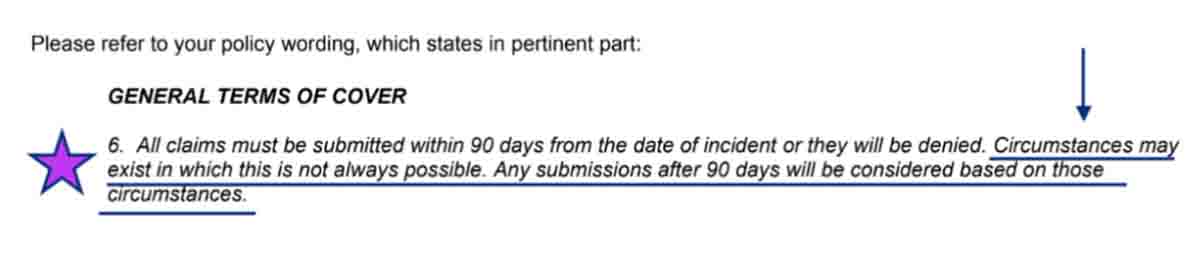 Will the travel insurance company consider the appeal? 