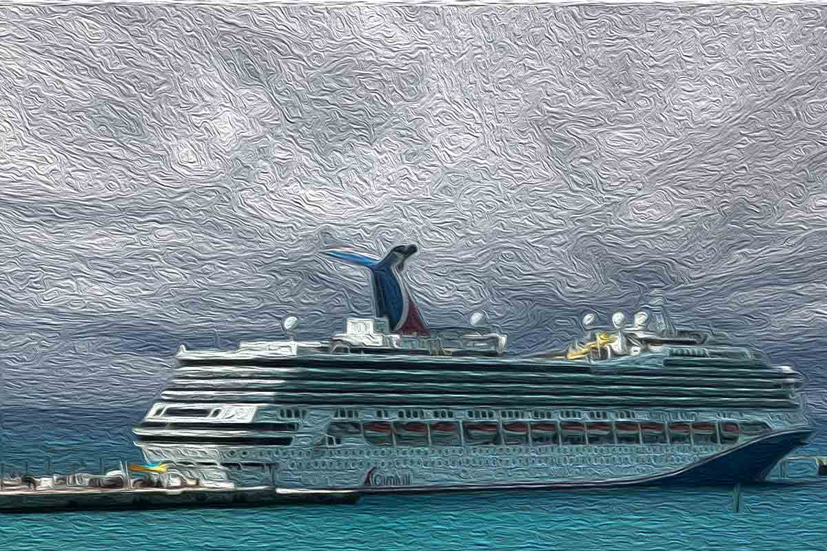 Carnival Glory Carnival Glory was still in the port but the couple was denied boarding, missed boarding, missed cruise