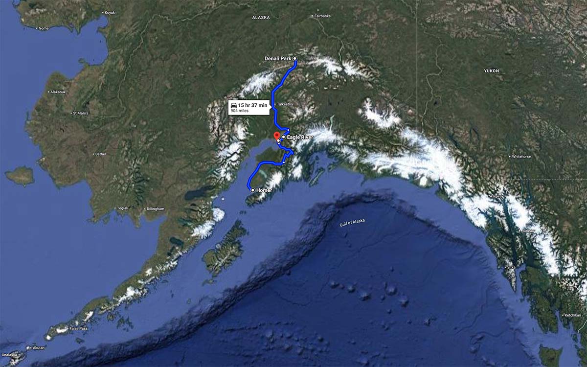 Alaskan adventure road trip through Alaska, bucket list drive in Alaska
