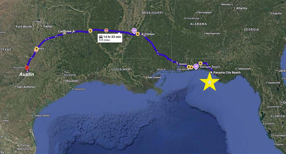 The road trip would take these car rental customers through many states AND many vehicles due to multiple mechanical failures.