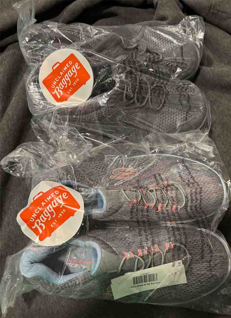 Unclaimed Baggage, someone else's shoes