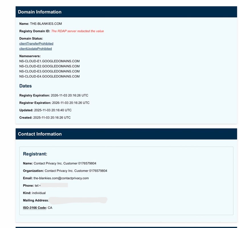 Consumers can use ICANN Lookup to learn important information about an online business before they decide to patronize it.