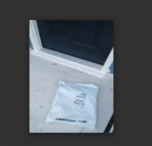 This small package on a stranger's porch is not proof of delivery of a heavy blanket.