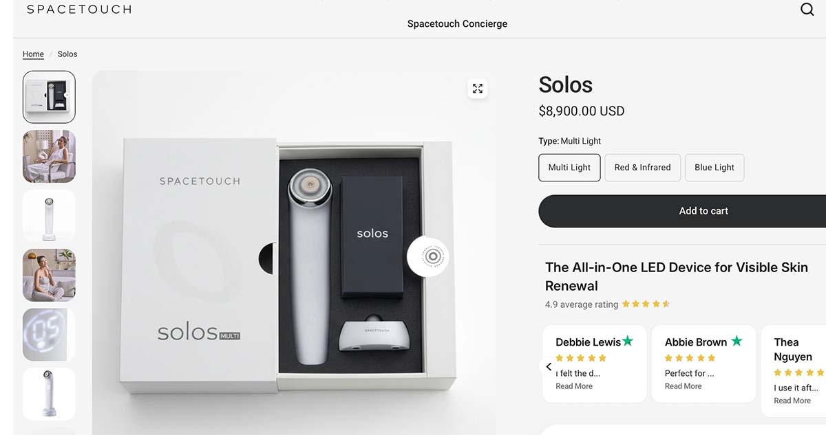 Earth DR told Elaine she was getting a great deal. This shows that the device she paid $3,100 for retails for up to $9,000.